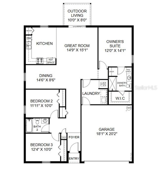 Property for sale at 886 HUDSON VALLEY DRIVE, POINCIANA, FL, 34759