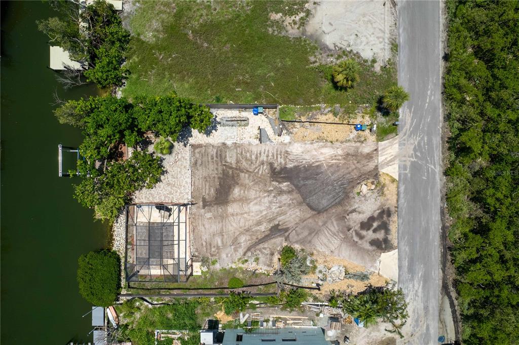 Cleared Lot Pool and Cage Remain