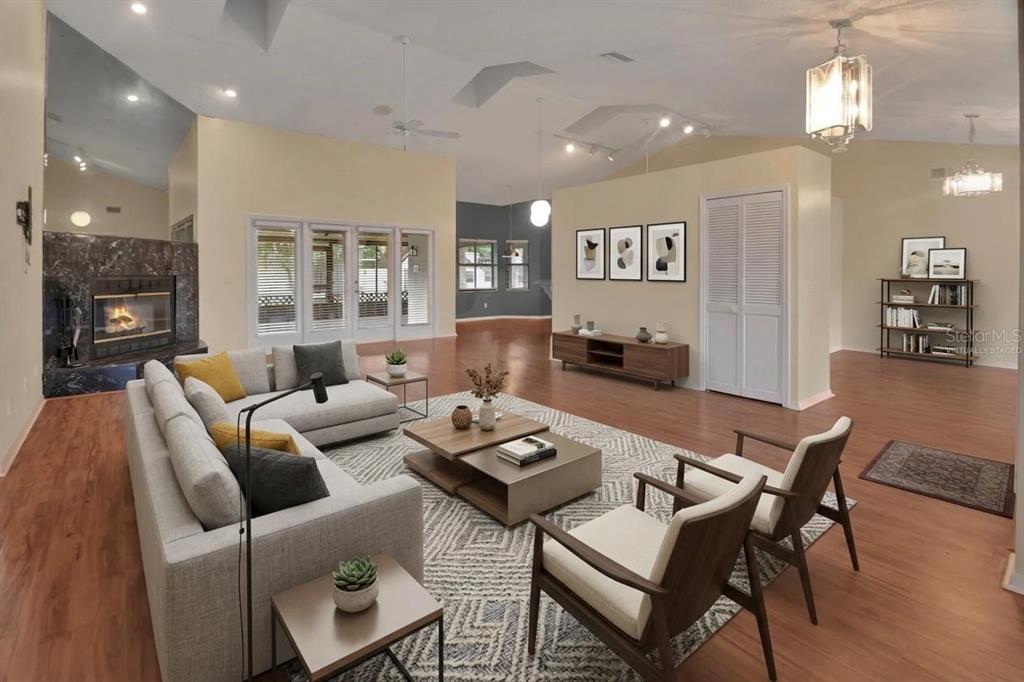 Virtually Staged Living Room