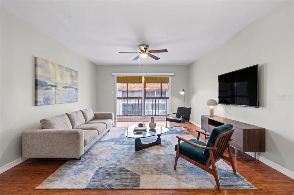 Living Room virtually staged