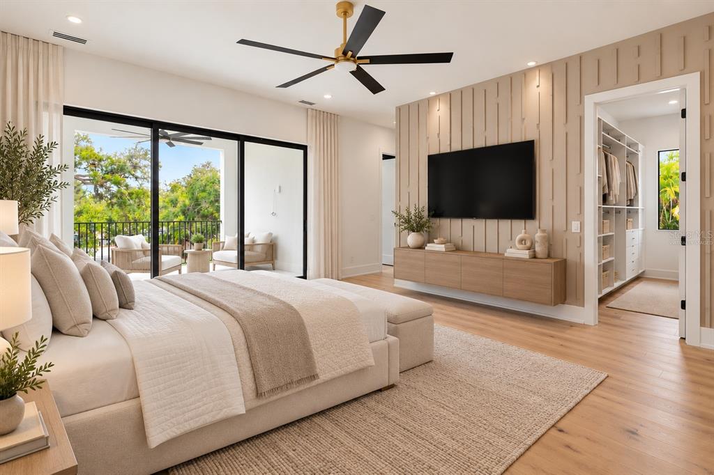 Virtually Staged primary bedroom