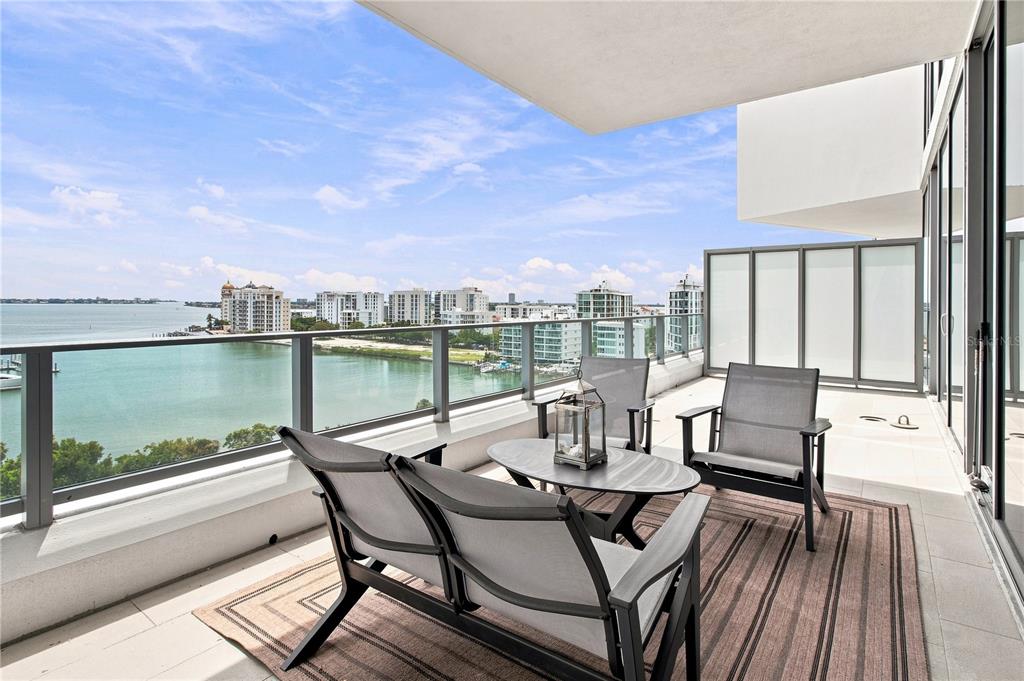 Outdoor patio view