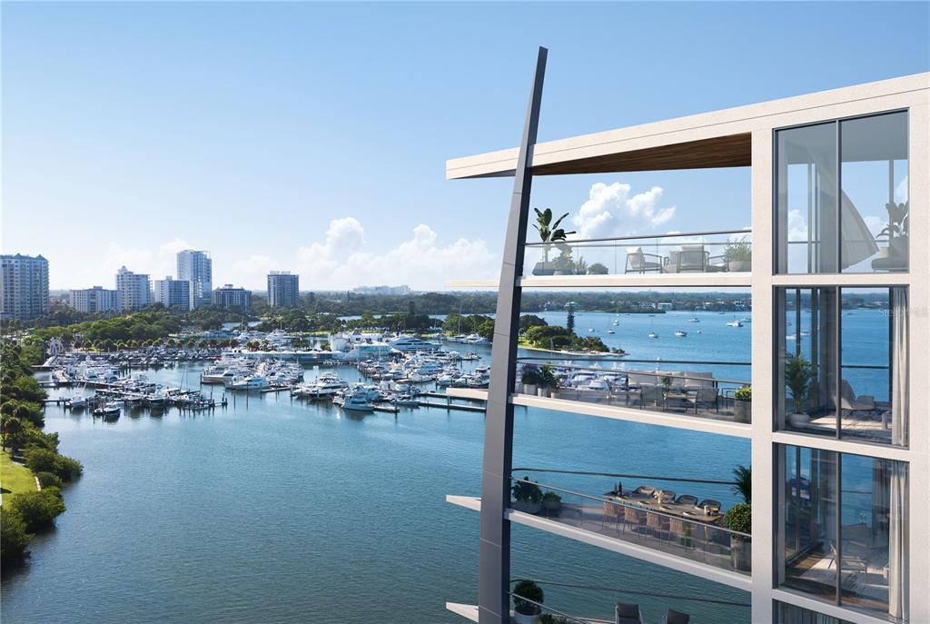 Rendering East Balconies