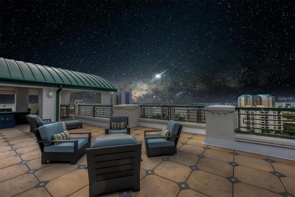 Rooftop star gazing/Holiday fireworks