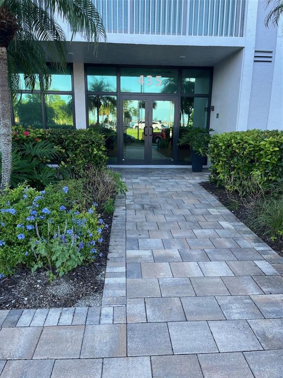 Front entrance off circle driveway, off Gulfstream.