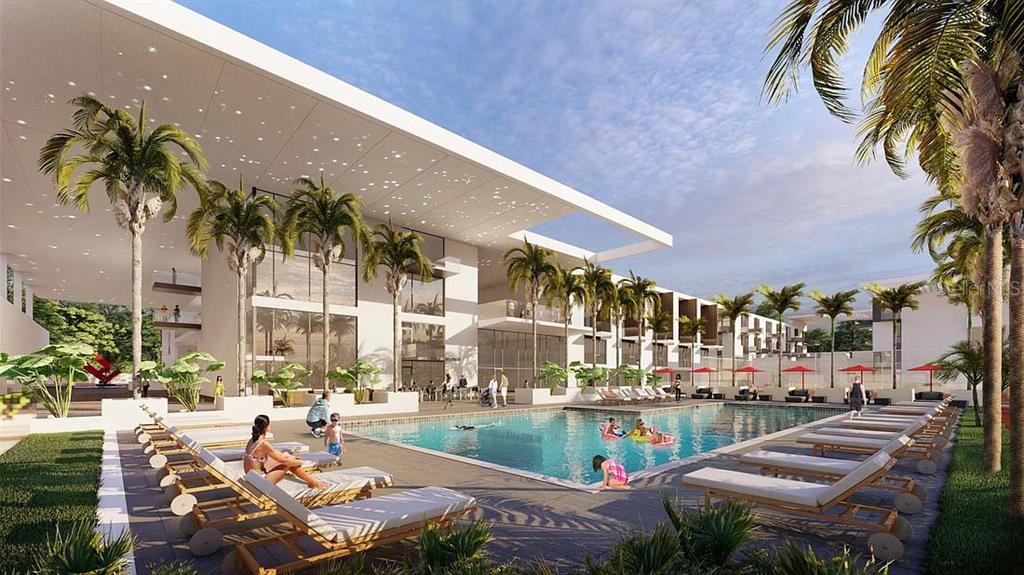 Club Pool Area Rendering!