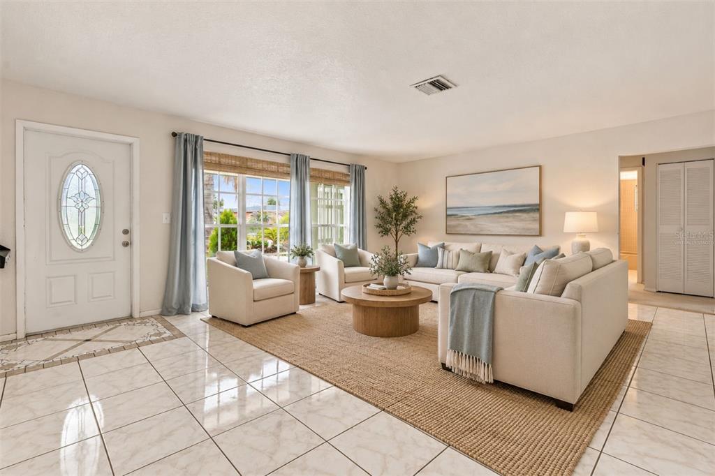 Virtually Staged Living Room