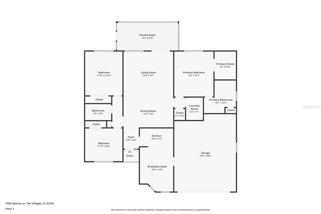 Property for sale at 1506 AQUINO LANE, THE VILLAGES, FL, 32159