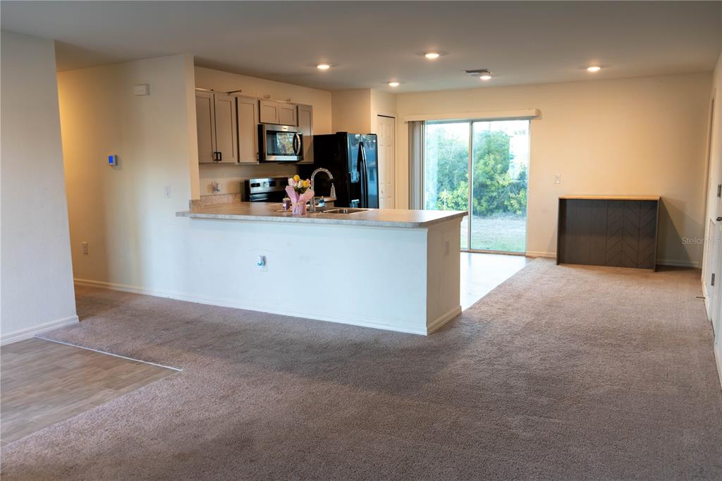 Kitchen and dinette area