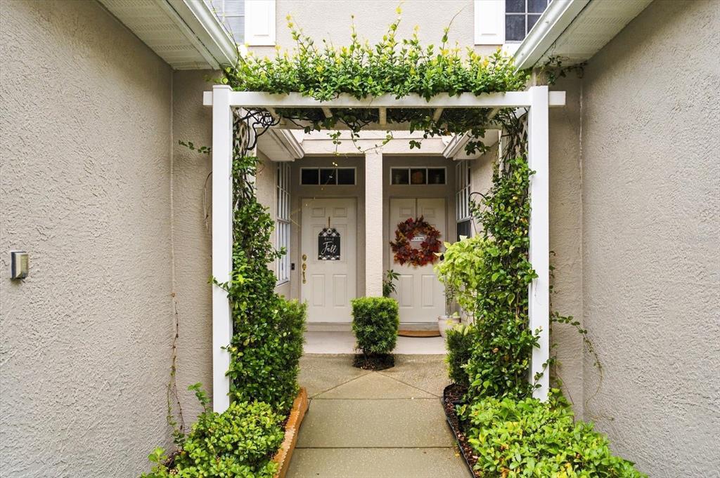 Walkway to front door