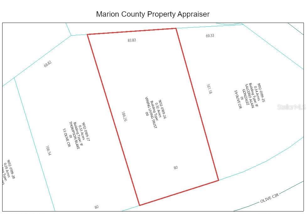 Property for sale at LOT 26 OLIVE CIRCLE, OCALA, FL, 34472