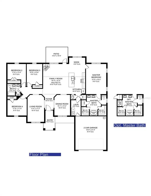 Floor plan shows front entry garage. Actual home will be a 3 car, side entry garage.