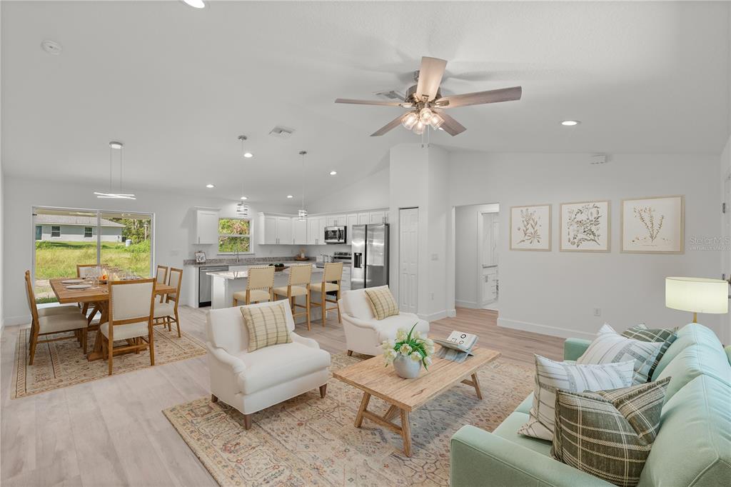 View of Living Room-Virtually Staged