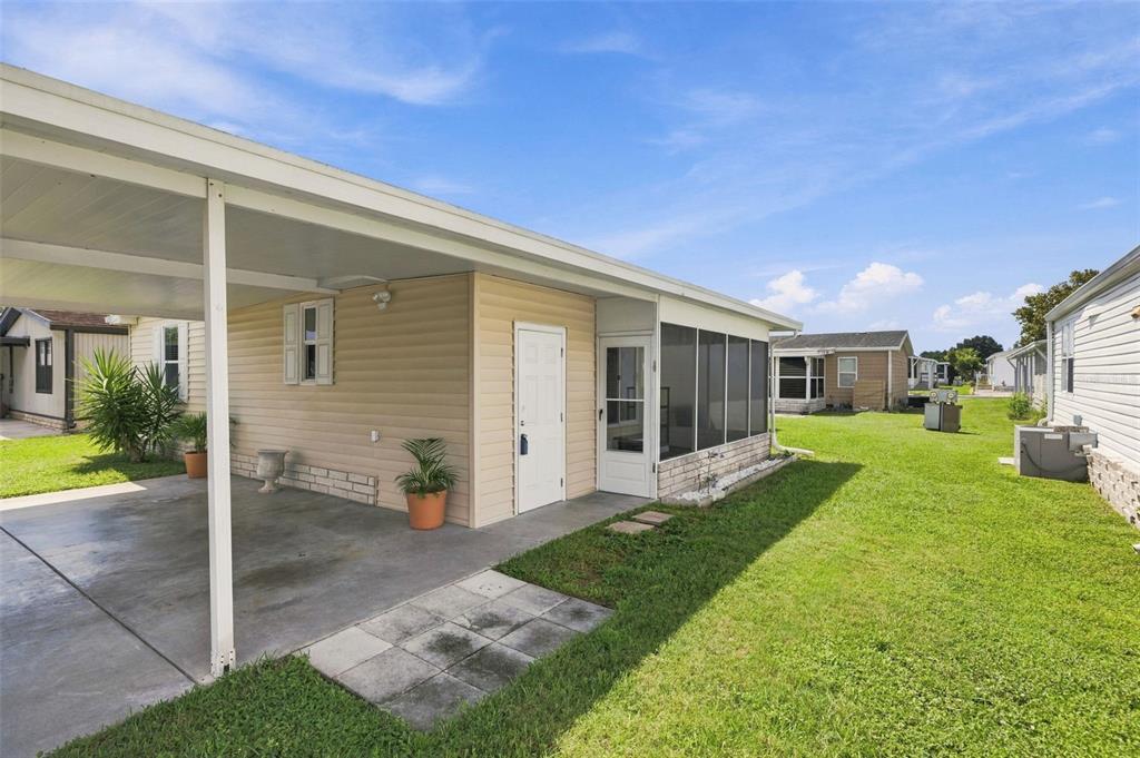 Extra Storage and screened-in lanai for that outdoor living!