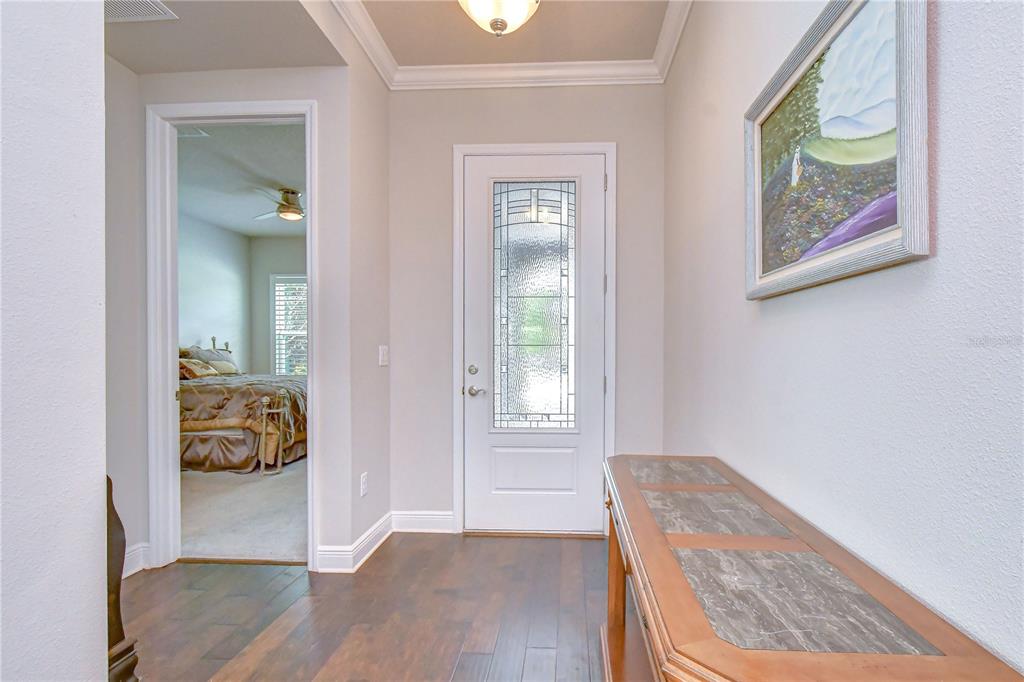 Bright and inviting entrance showcasing the home's open layout.