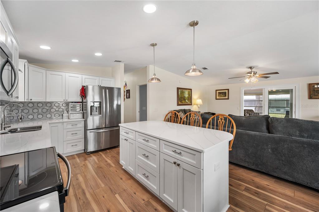 Kitchen with island