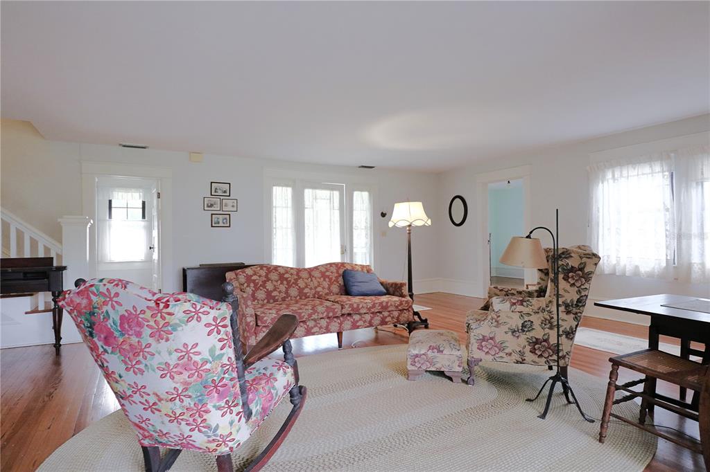 Open living room is perfect for gatherings