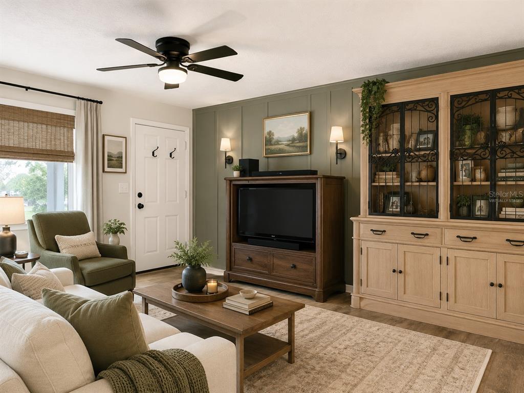 Virtually Staged Living room