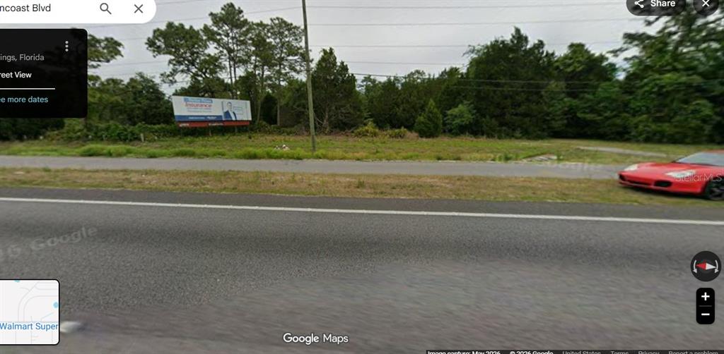 Billboard in front of property on US 19