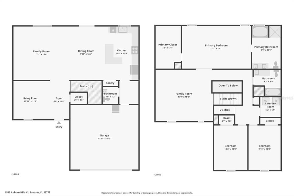 Property for sale at 1585 AUBURN HILLS COURT, TAVARES, FL, 32778