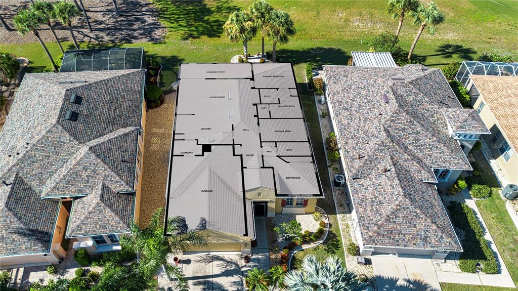 Aerial with layout superimposed.