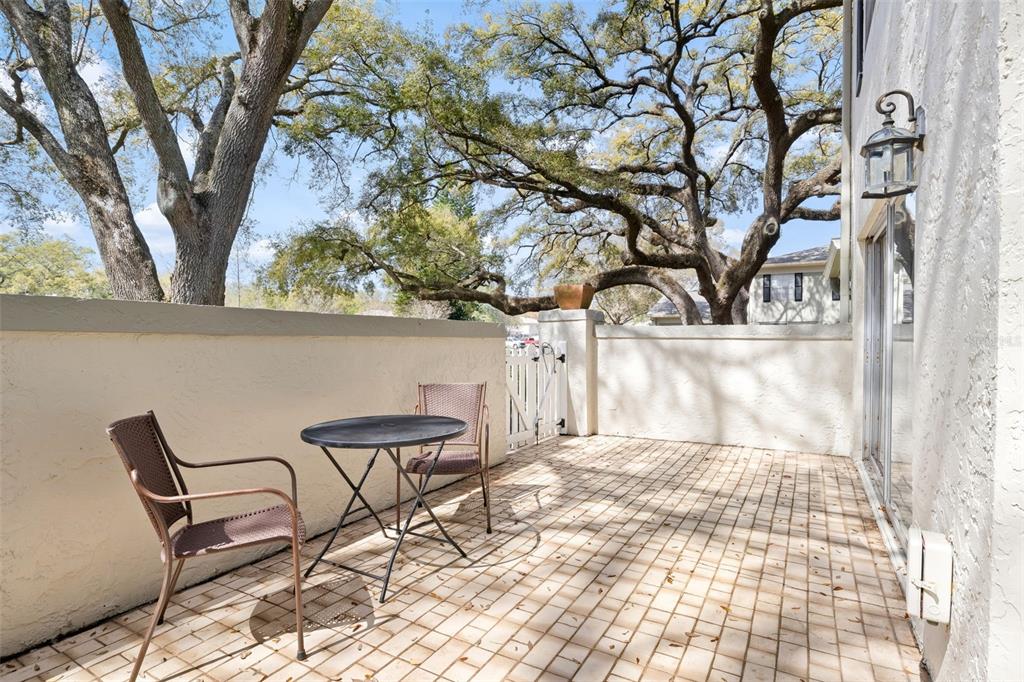 Oversized Private Patio.