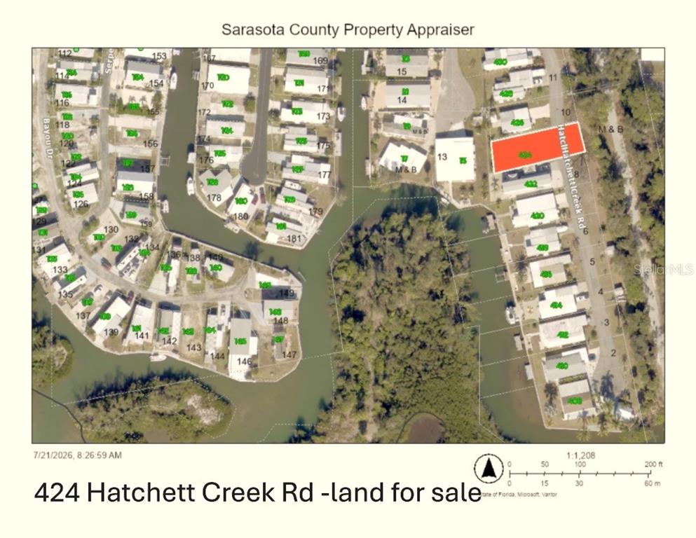 Property for sale at 424 HATCHETT CREEK ROAD, VENICE, FL, 34285