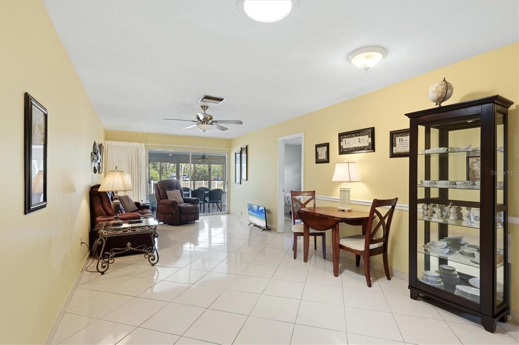 View to the lanai.