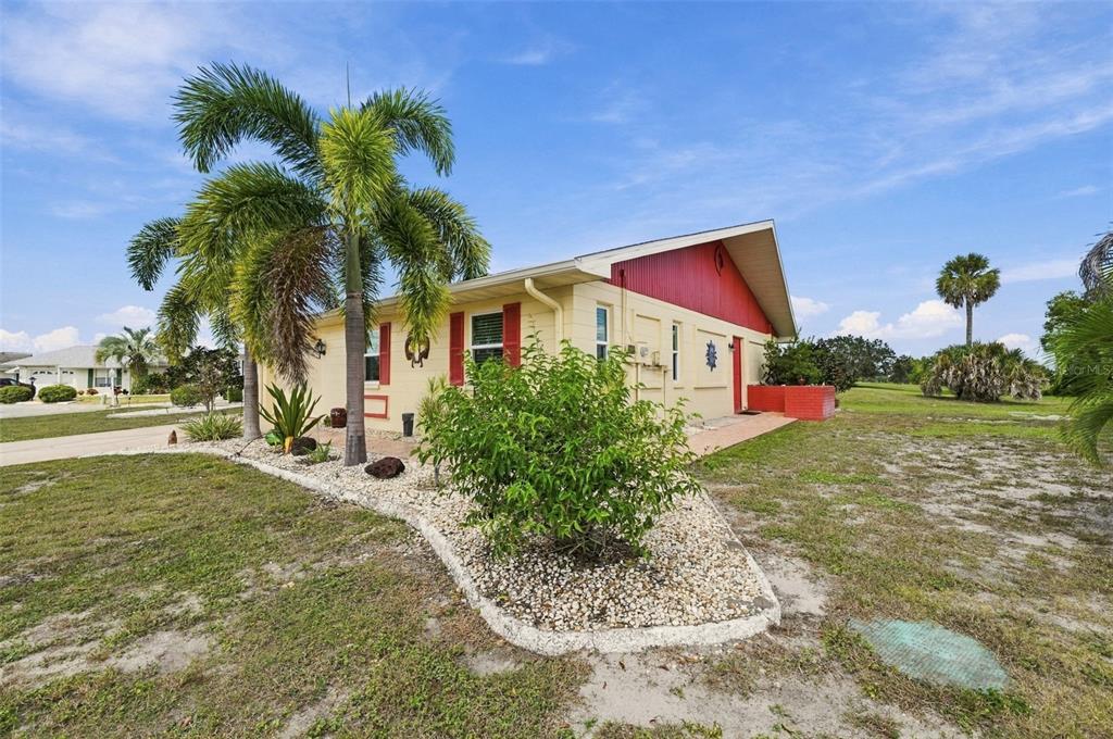 A cozy, well-maintained home with lots of green space and easy landscaping.