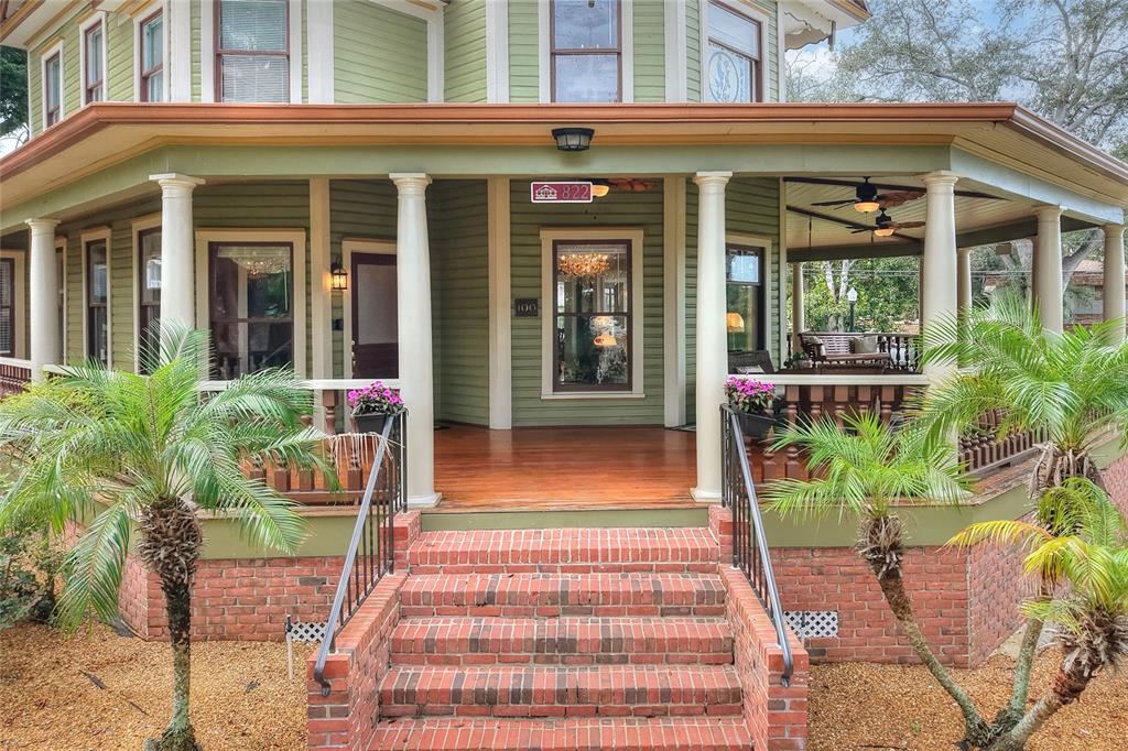 Stairs leading to the front door
