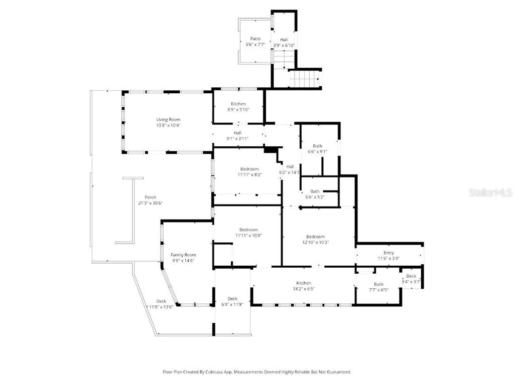 Does not include unit C or upstairs of Unit C.