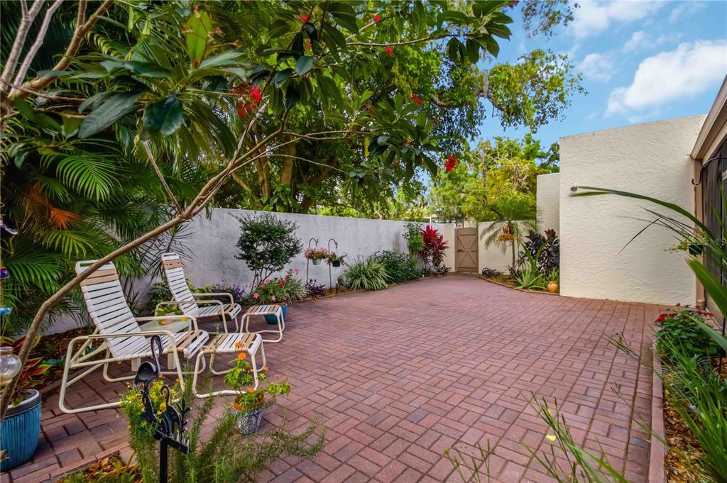Expansive private courtyard