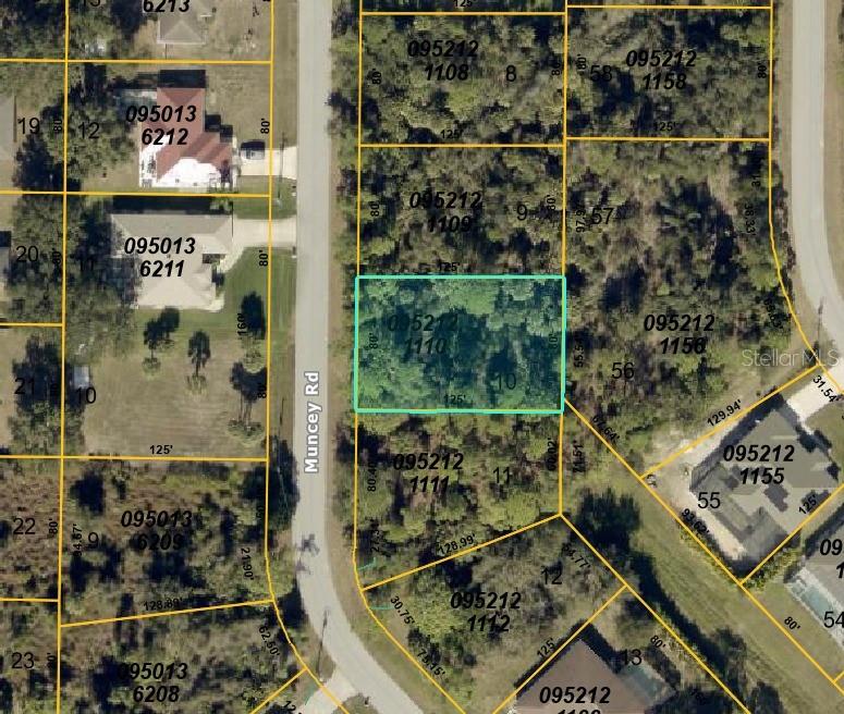Aerial view - lot outlined