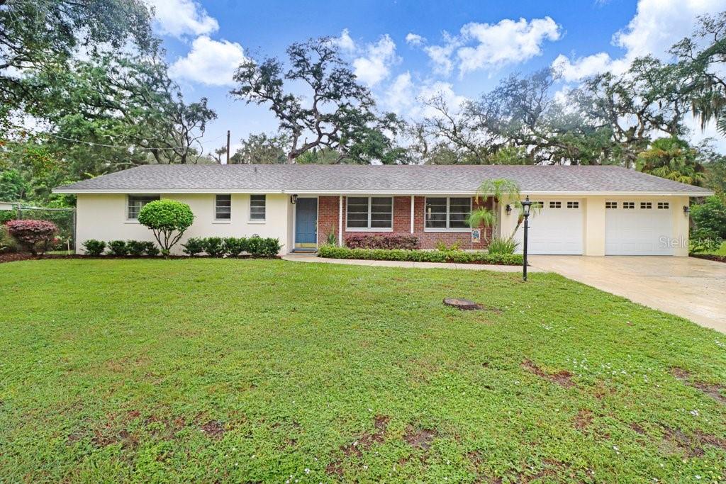 Front exterior of home with attached two-car garage
