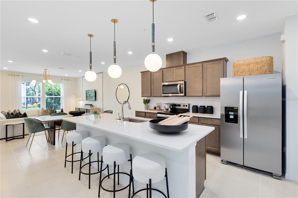 Model Home Design Only. Pictures and furnishings are for illustrative purposes only. Elevations, colors and options may vary. Furniture is for model home staging only.