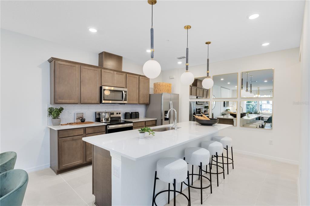 Model Home Design Only. Pictures and furnishings are for illustrative purposes only. Elevations, colors and options may vary. Furniture is for model home staging only.