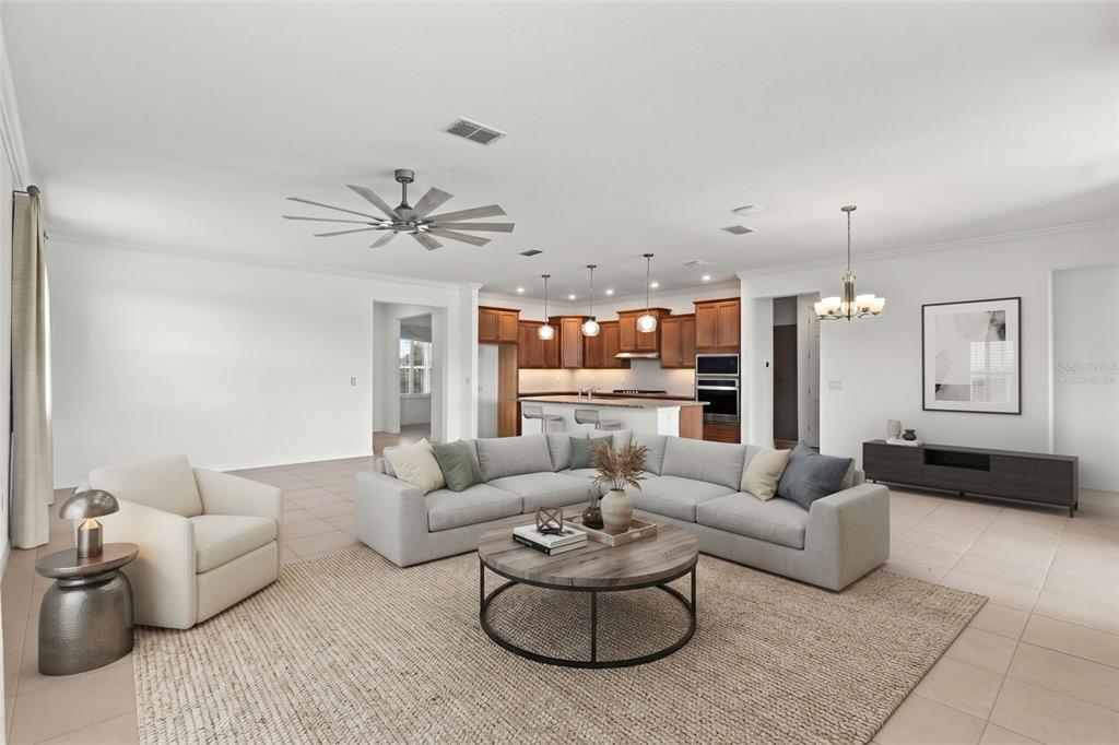 Virtually Staged Living room