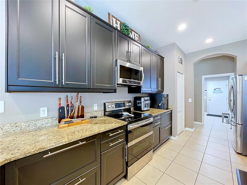 Remodeled Kitchen with Granite countertops