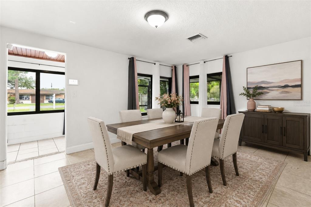 Dining Area - Virtually Staged Furniture