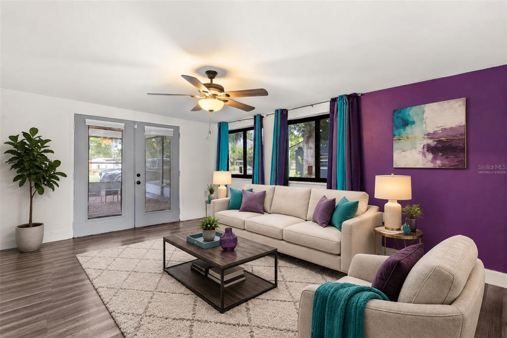 Living Room - Virtually Staged Furniture