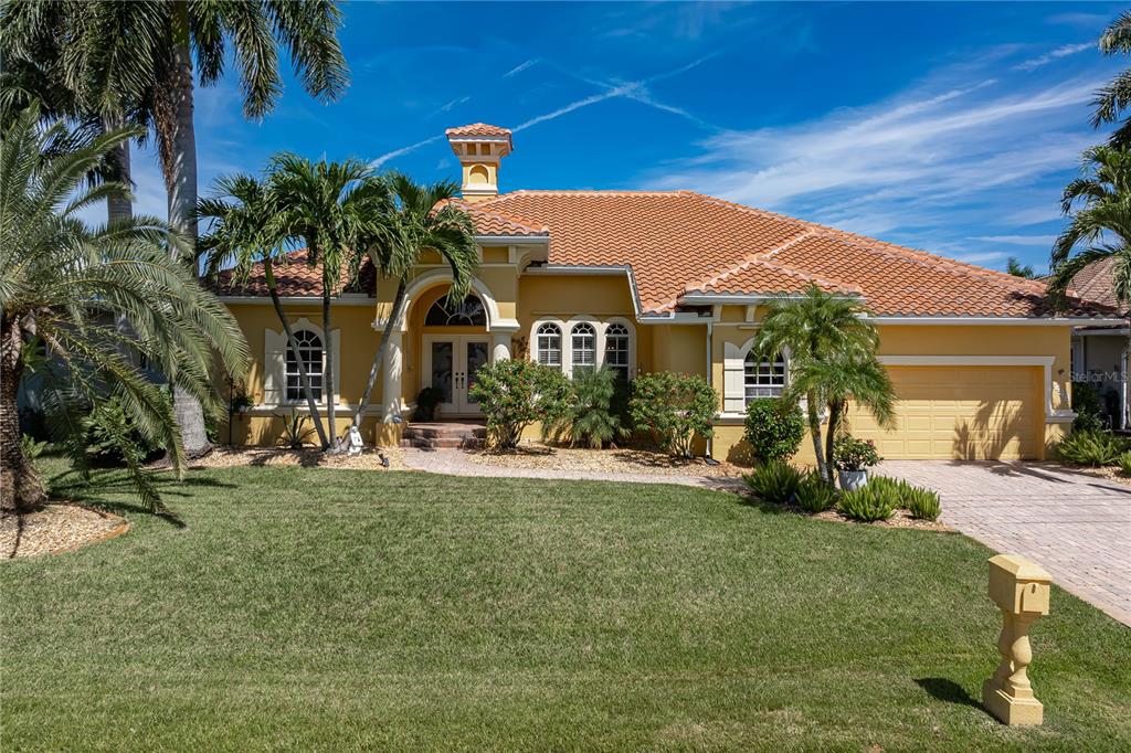 Mediterranean-inspired, custom home in Punta Gorda Isles.
