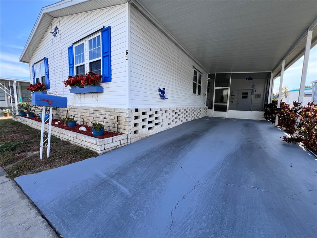 NE front of home