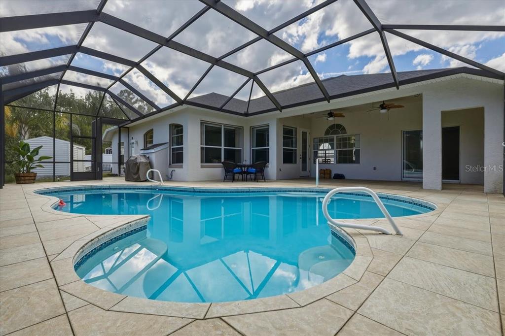 Spacious POOL with extra decking.