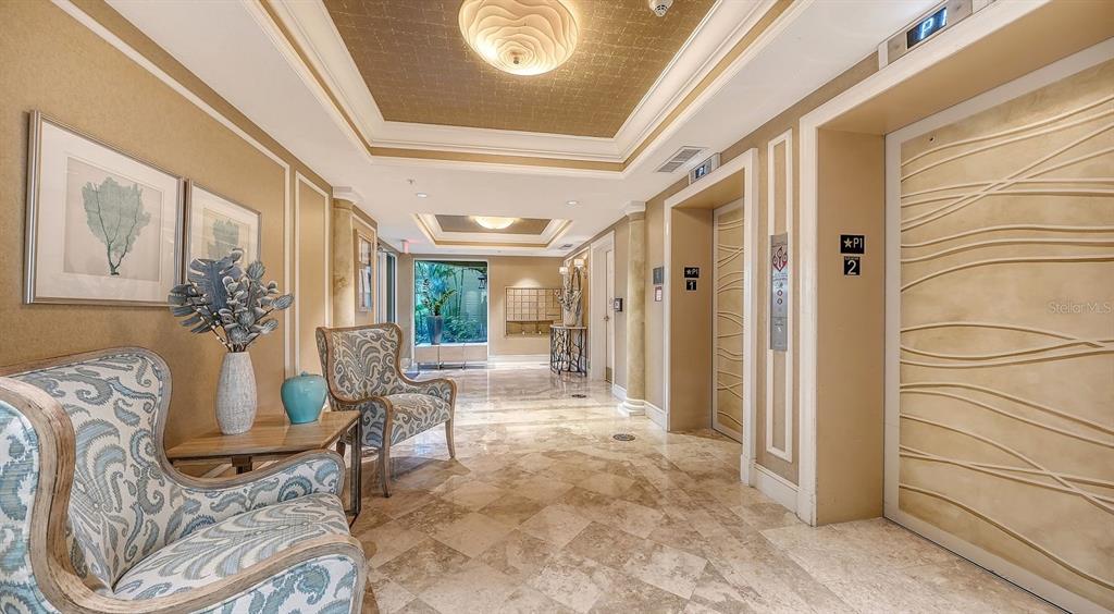 Building secured entry Foyer