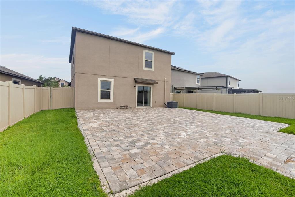 Outside Backyard Paver Patio