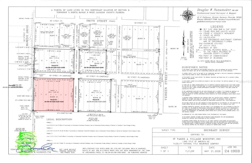 Property for sale at MARCUS DRIVE, GREENWOOD, FL, 32443