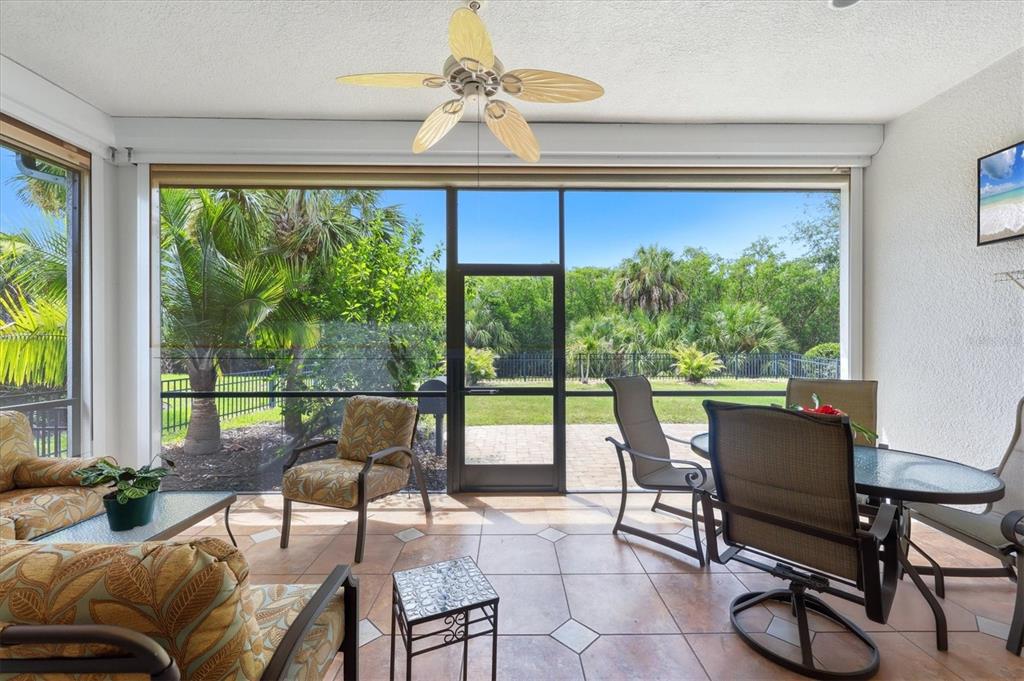 Private-- No houses in view, just preserve! Tiled lanai and fenced backyard