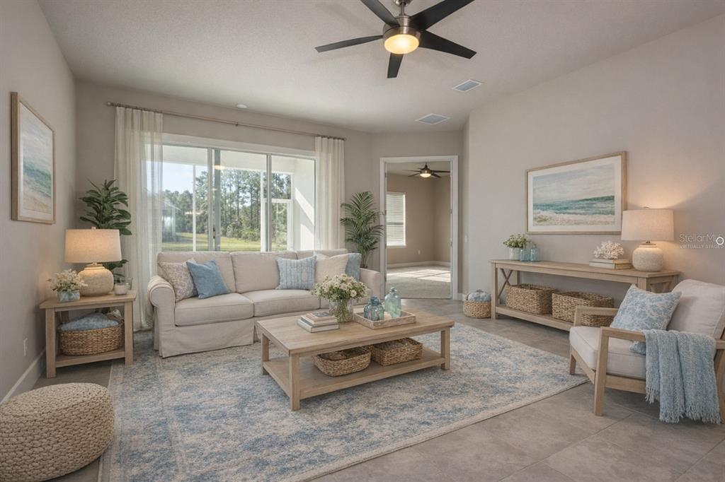 VIRTUALLY STAGED LIVING ROOM