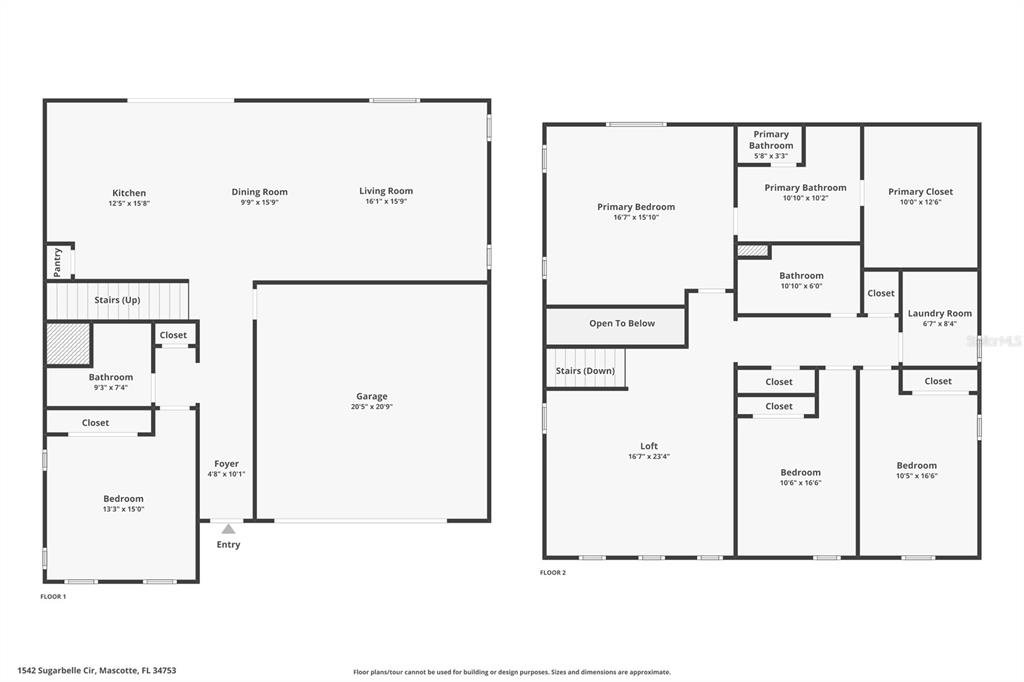 Property for sale at 1542 SUGARBELLE CIRCLE, MASCOTTE, FL, 34753
