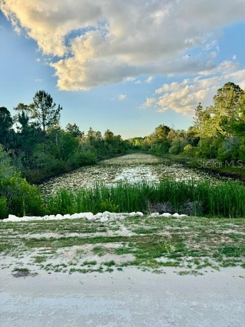 water behind property